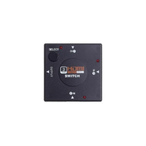 CHAVE SELETORA SWITCH HUB HDMI - 3 ENTRADAS x 1 SAÍDA - Image 1