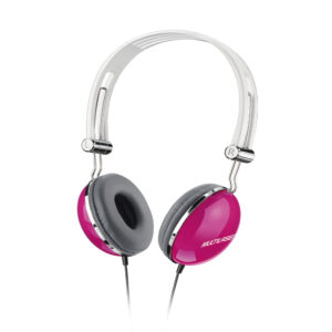 FONE DE OUVIDO HEADPHONE VIBE DESIGN RETRO ROSA - P2 - Image 1